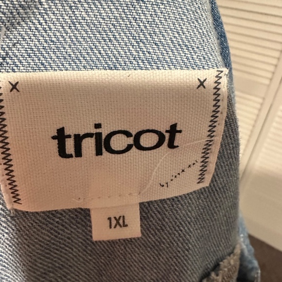 Jean Jacket Distressed Denim Ripped - Picture 7 of 7